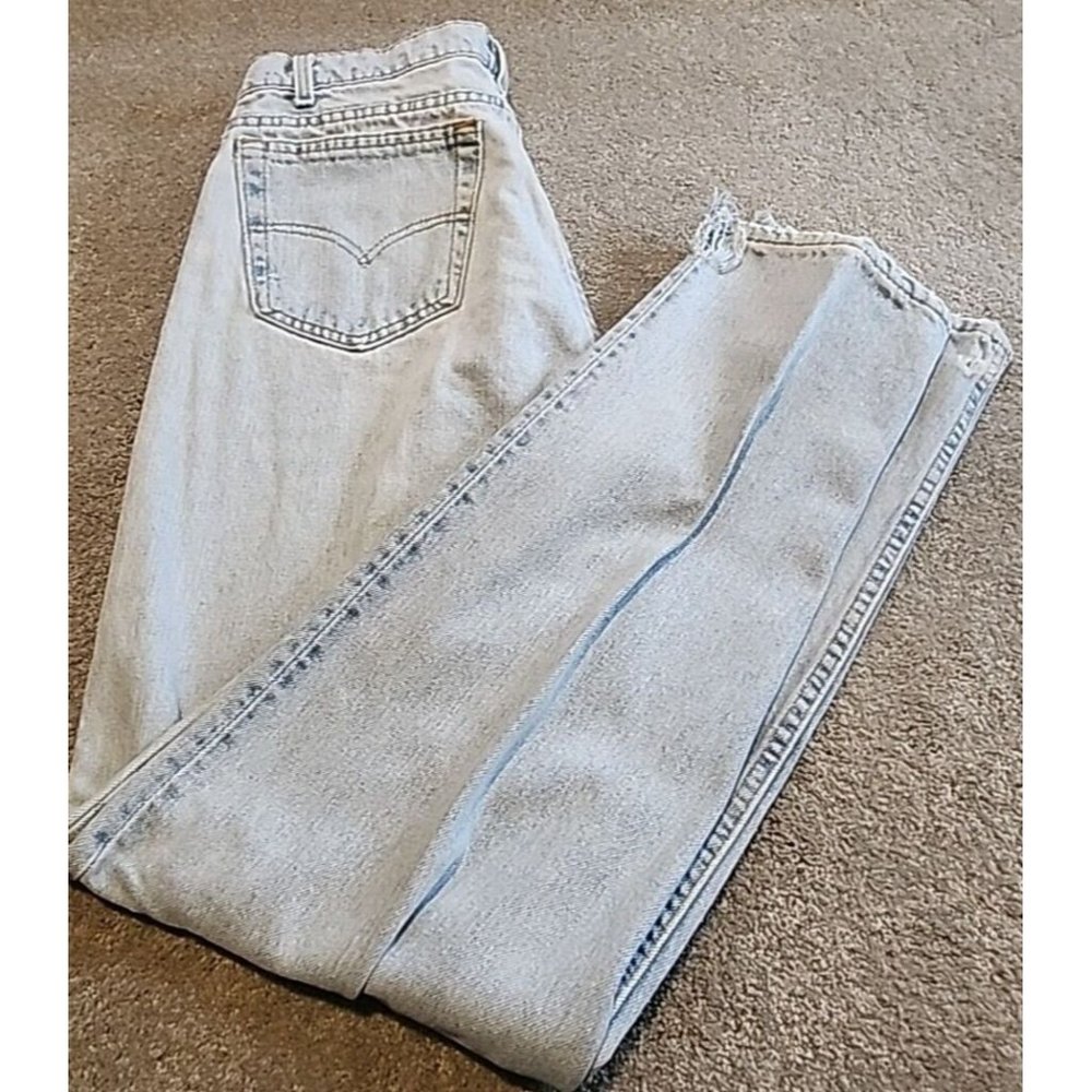Vintage Levis 550 Relaxed Jeans Mens 36x34 Taper Made in USA Baggy Levi Washout